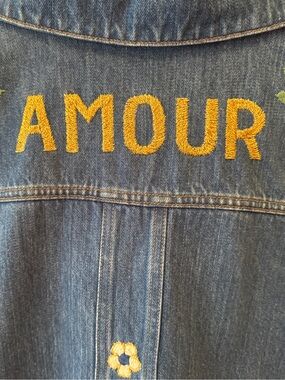 **RARE** Sézane x CSAO Will Jacket – AMOUR Embroidered Denim